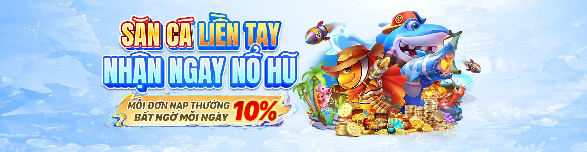 Banner ưu đãi hấp dẫn tại vicwin trang chủ chính thức